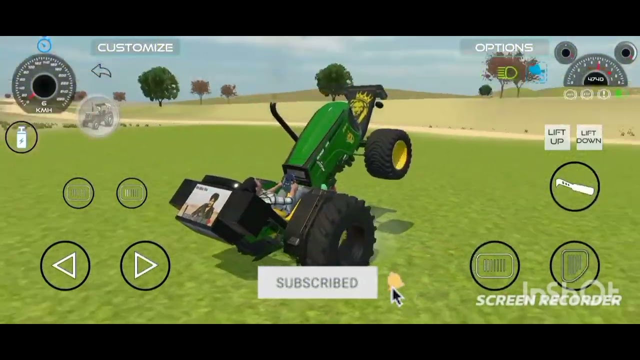 Indian vehicle simulator 3d game Jonder  tractor stunt and drift new update