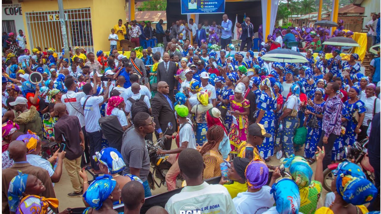 CEREMONIE DE DÉVOILEMENT DE L'ENSEIGNE KCC PAR SON EM. DIZOLELE MPUNGU Isaac AU SITE DE L'APPARITION