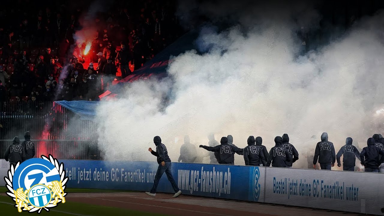 GC Zürich - FC Zürich 3:3 | FCZ-Ultras Werfen Pyros in GC-Kurve (GCZ - FC Zürich Pyro, Randale)