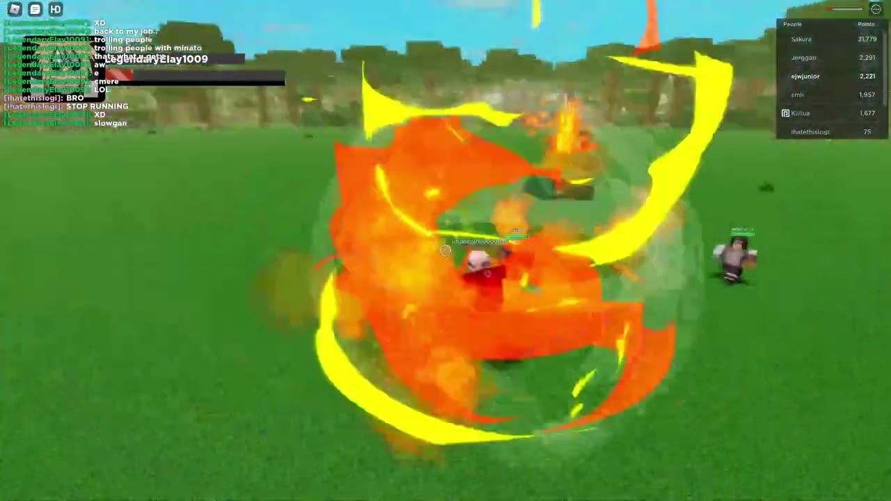 Trolling People By Dodging There shots by minato (Shinobi Storm Roblox)