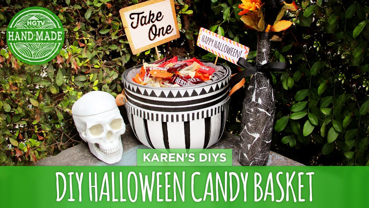 DIY Trick or Treating Candy Basket - HGTV Handmade