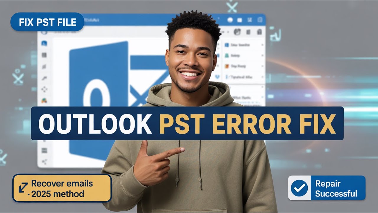 Как легко восстановить поврежденный PST-файл в 2026 году | Stellar Repair for Outlook