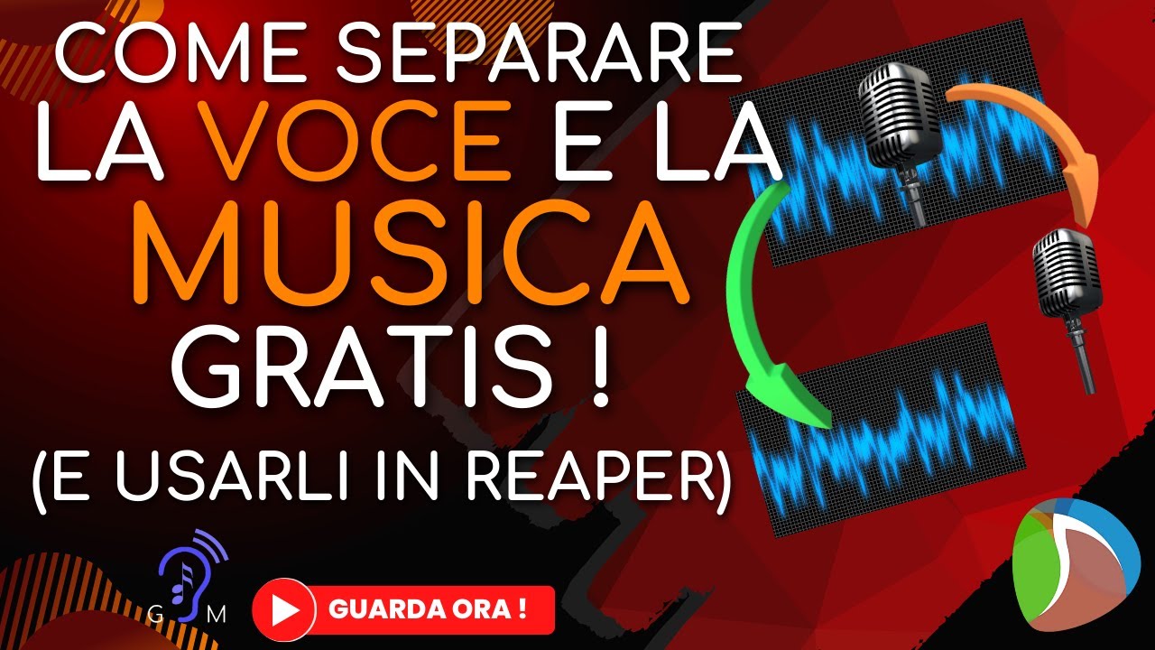 Come separare la Voce e la Musica GRATIS (e usarli in Reaper)