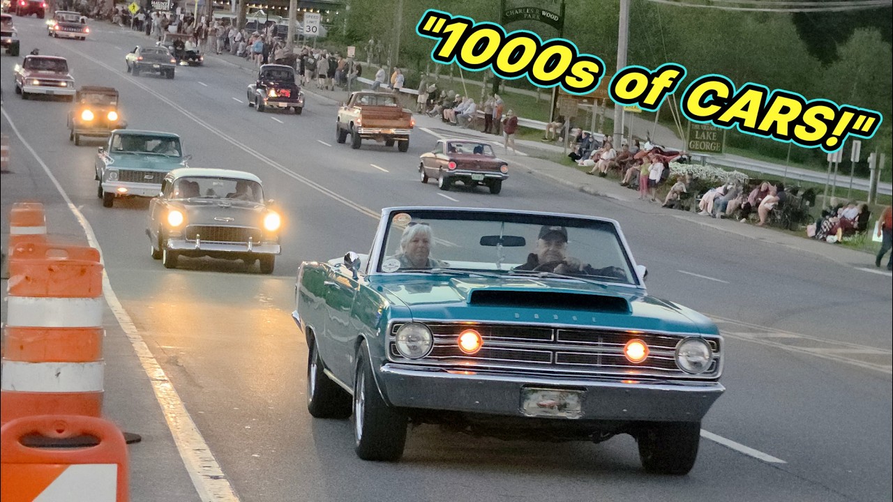 INSIDE THE CRUISE! Adirondack Nationals 2026 Car Show & Night Parade vlog (1000s of Classic Cars)