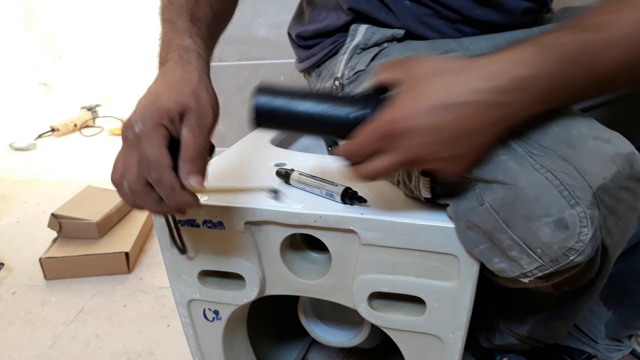 طريقة تركيب حوض الغربي المعلق