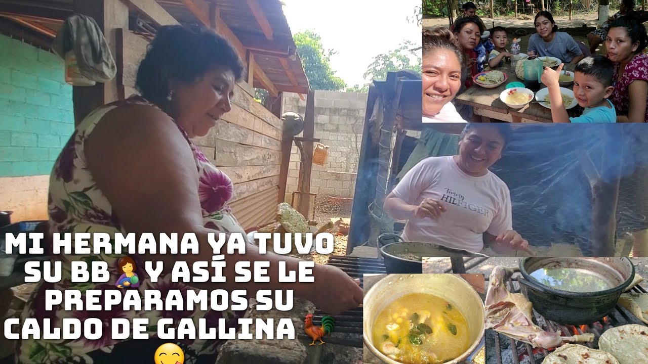 Todos Estamos De Dieta🤱Disfrutando Del Caldo De Gallina Así Dorada Se La Dimos😋
