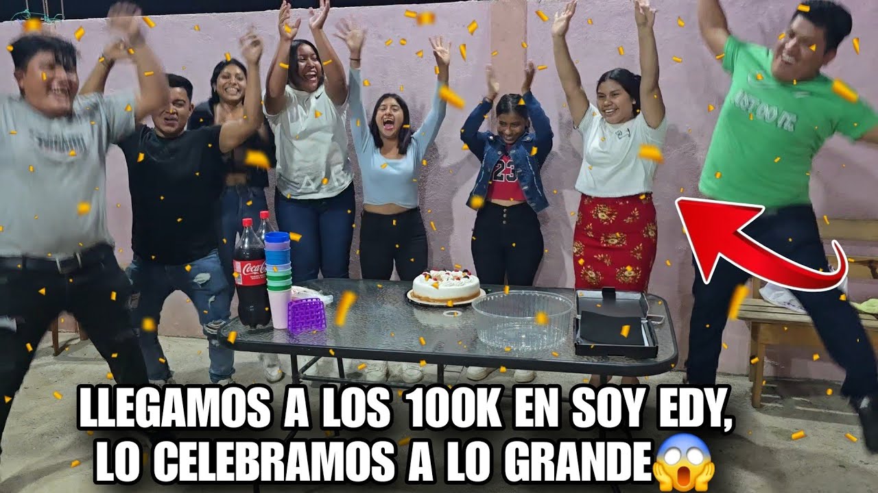 Todos Gritar0n De Alegria Al Part1r El Gr4n Pastel De Los 100k En Soy EDY🎉😍Esto Nadie Lo Vio Veanlo🫢