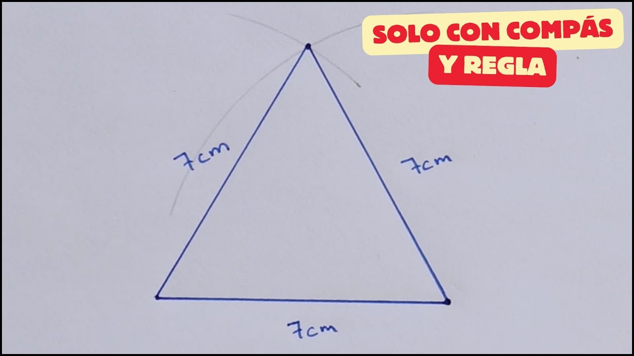 Trazar un tri&aacute;ngulo equil&aacute;tero de cualquier medida