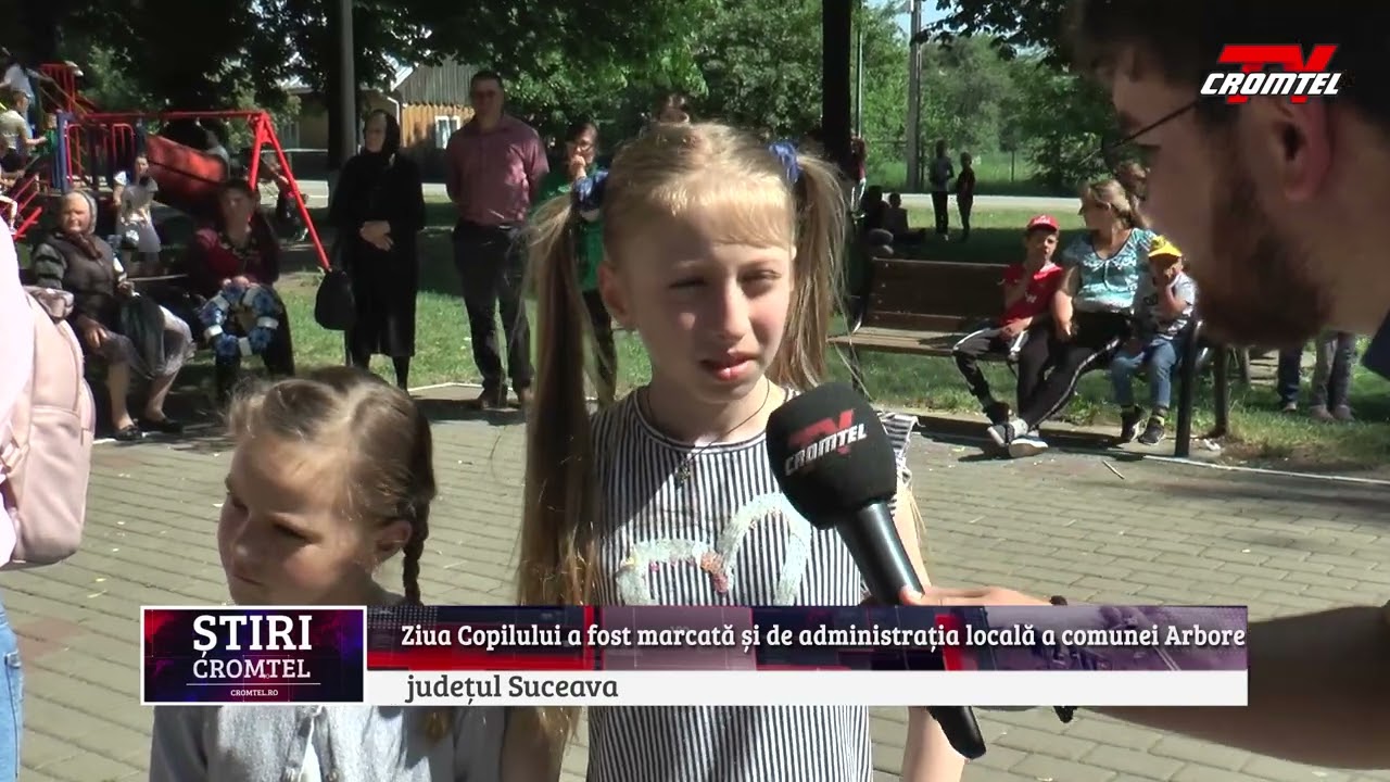 ȘTIRI CROMTEL TV - Ziua Copilului a fost marcată și de administrația locală a comunei Arbore
