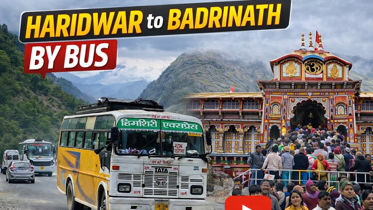 Haridwar To Badrinath by Bus 720rs Only | हरिद्वार से बद्रीनाथ बस सेवा