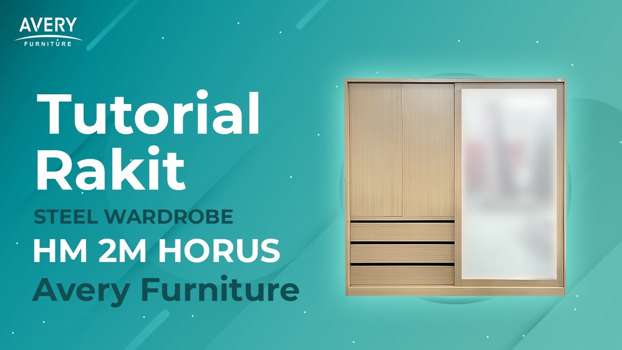 TUTORIAL RAKIT STEEL WARDROBE HM 2M HORUS | LEMARI SLIDING AVERY FURNITURE‼️