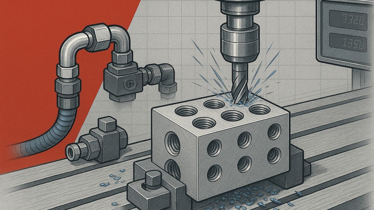 Making hydraulic manifold!