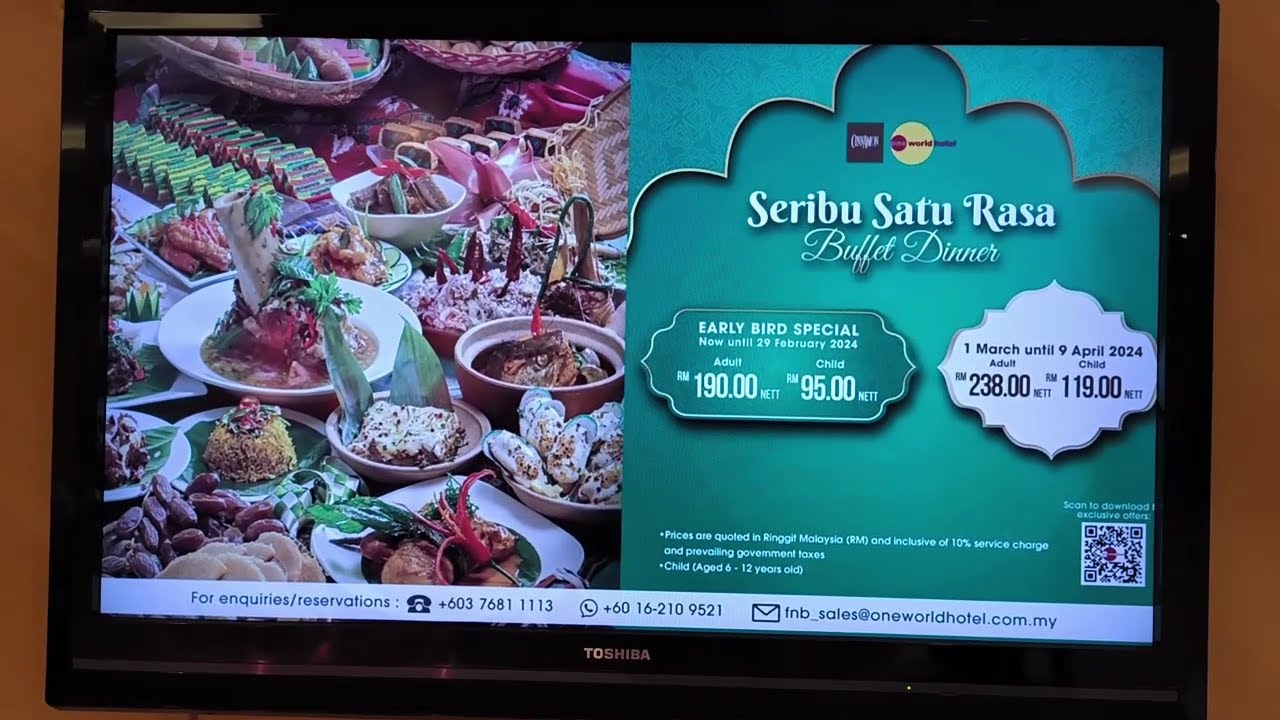 Ramadan Buffet 2024  One World Hotel PJ  Seribu Satu Rasa’ Buffet Dinner