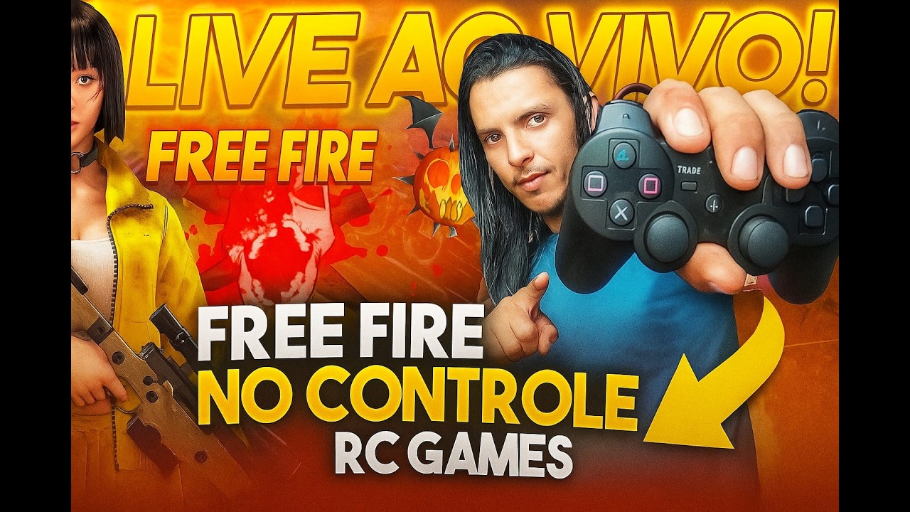 Jogando freefire com controle de ps3