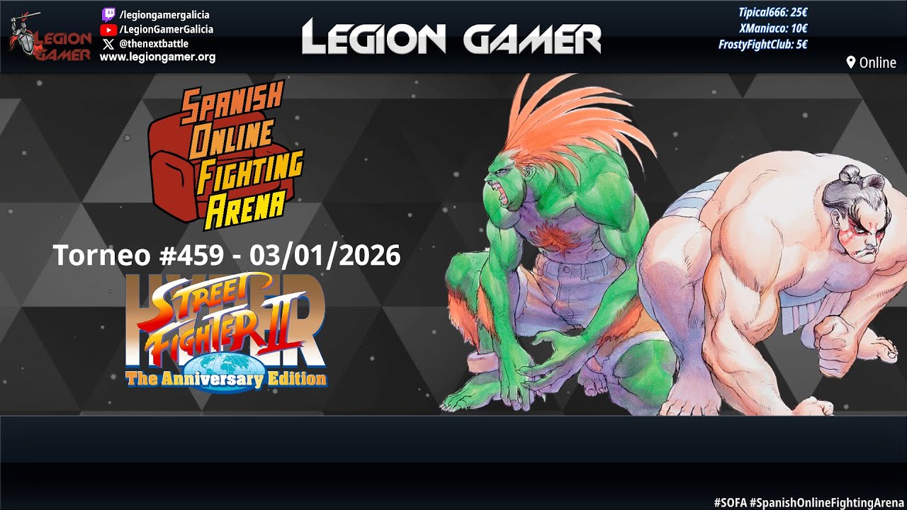 Spanish Online Fighting Arena #459 - Hyper Street Fighter II