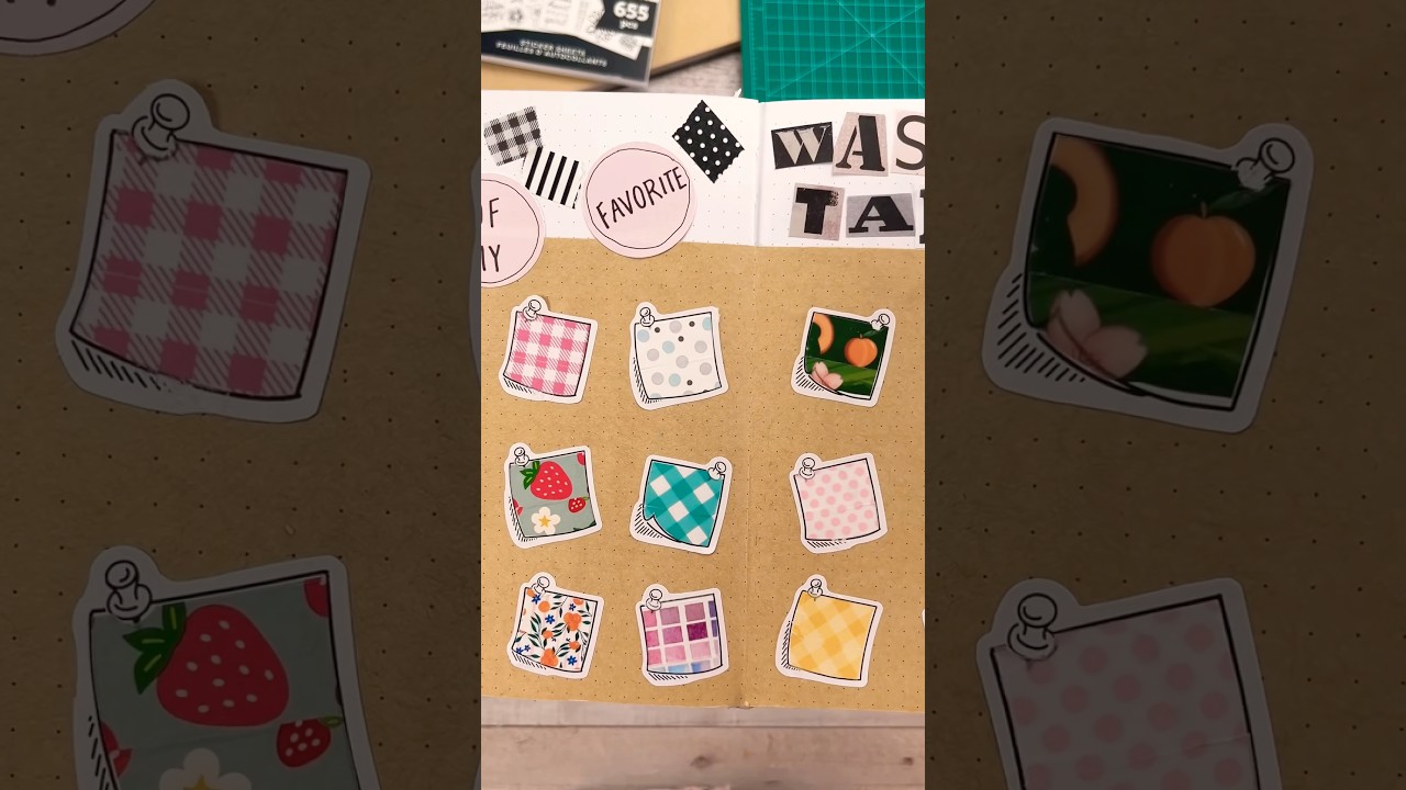 Washi Tape Collection Page in my Junk Journal - Creative Journaling Ideas