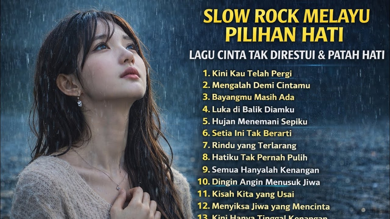 Slow Rock Melayu Pilihan Hati – Lagu Cinta Tak Direstui & Patah Hati.