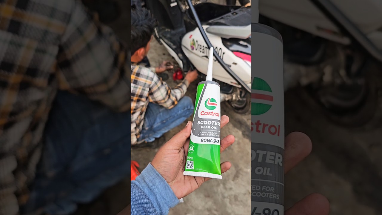 Activa 6G Gear Oil Change | Best gear oil for activa #automobile #honda #activa #shorts