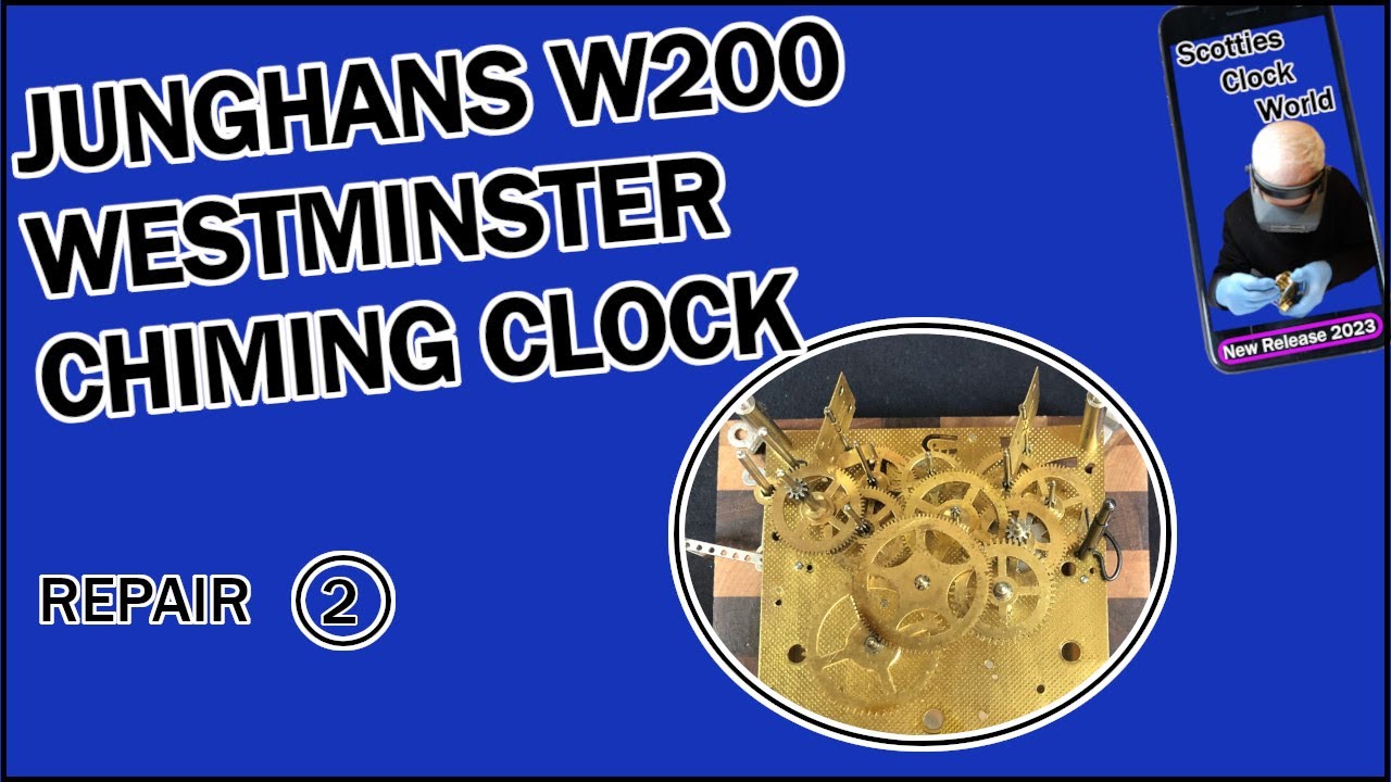 Junghans W200 Westminster Chime Mantle Clock Repair - Part 2