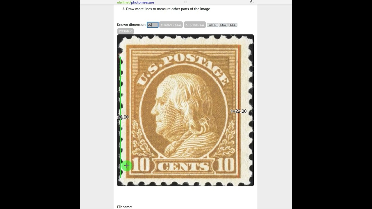 Guide to Measuring Stamp