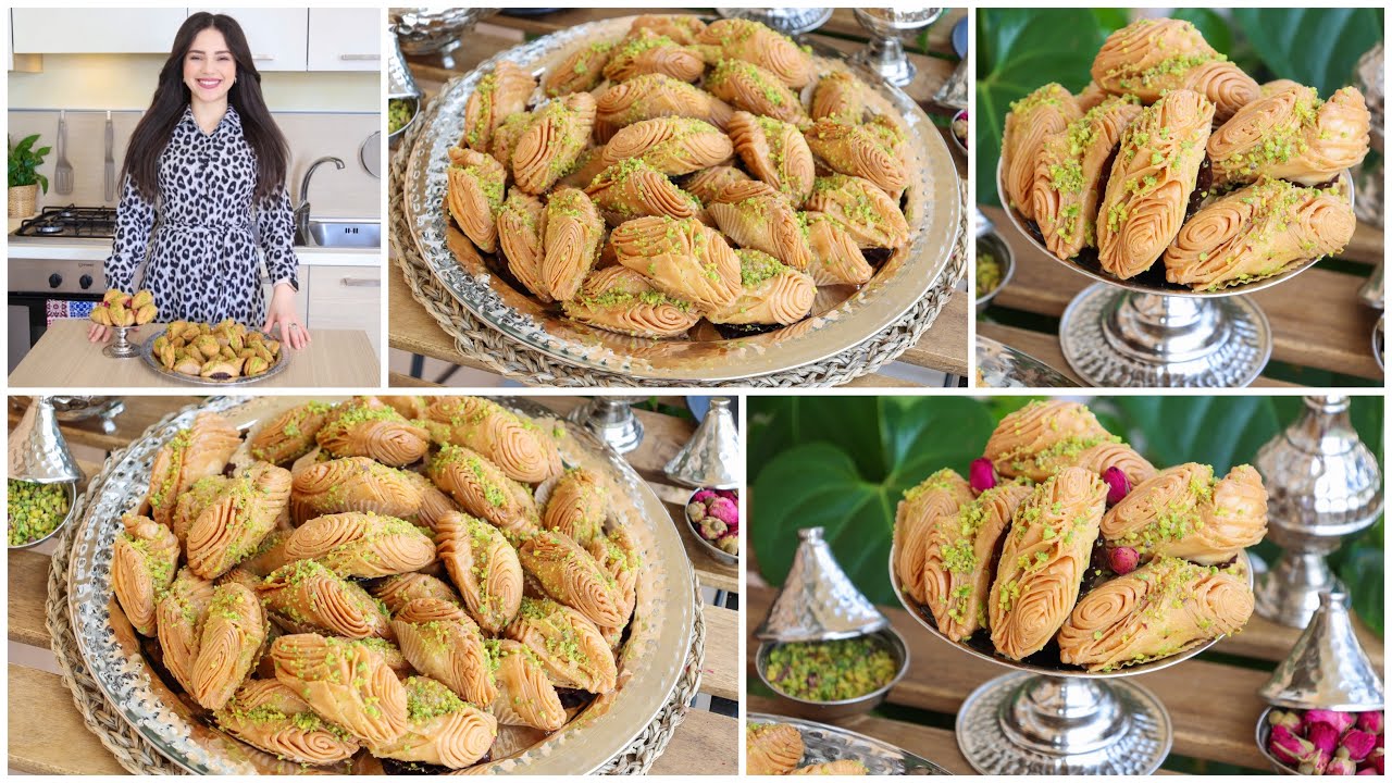 تحلية رمضان🌙بريك المهدية بكل تفاصيله وأسرار نجاحه مورق وهشوش يذوب في الفم محشي باللوز بنة عالمية😋