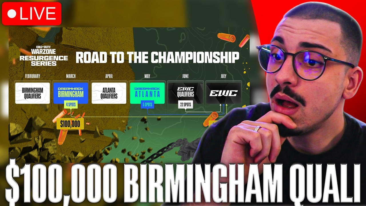 🔴 LIVE | 👑 [17:00 Uhr] $100,000 FINAL Birmingham Qualifier - TOP 5 = LAN 👑 | @Dekii