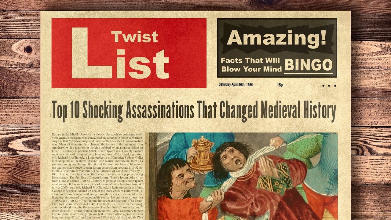 Top 10 Shocking Assassinations That Changed Medieval History