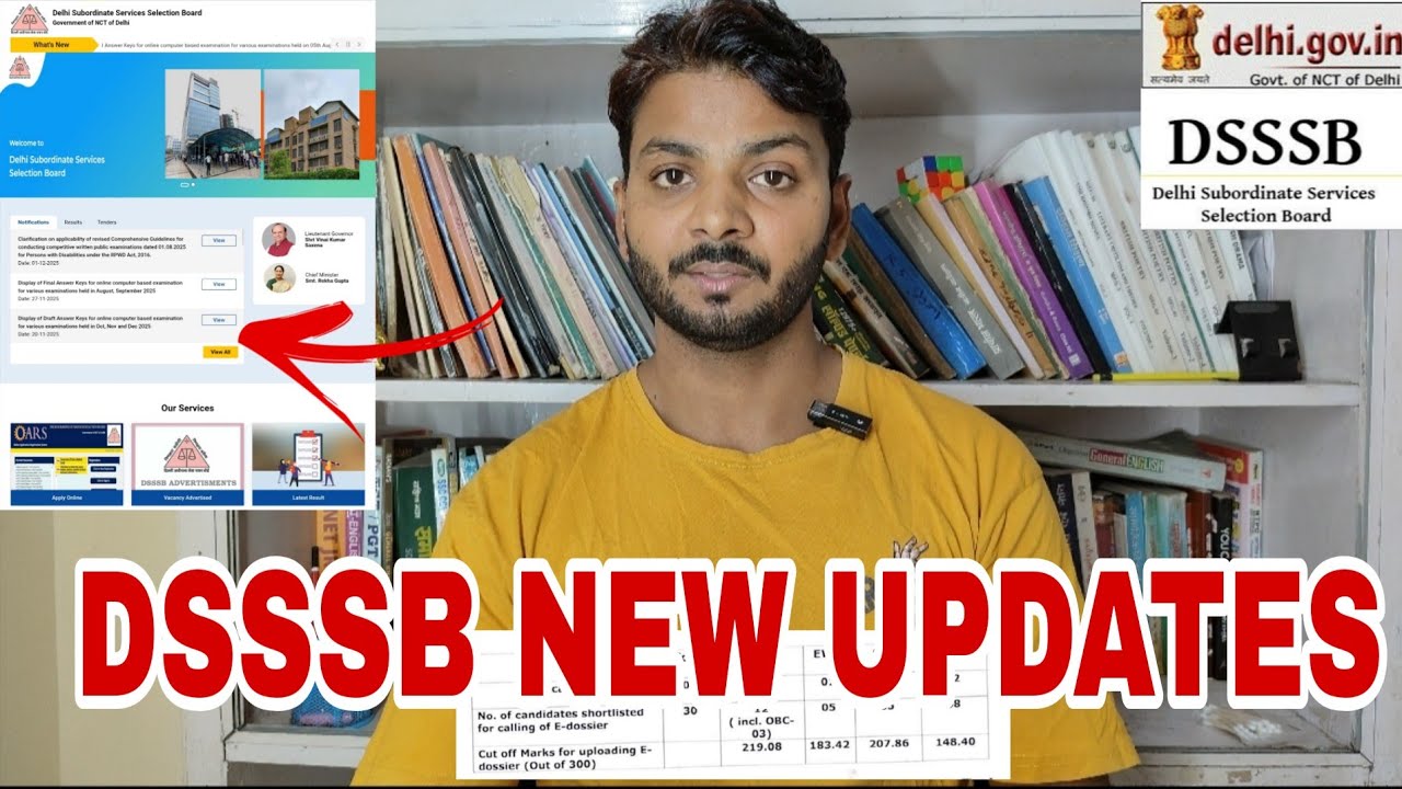 DSSSB NEW UPDATES 02 DEC 2025✌️. #dsssb_teaching_non_teaching_post_result_edosier_cut_off_