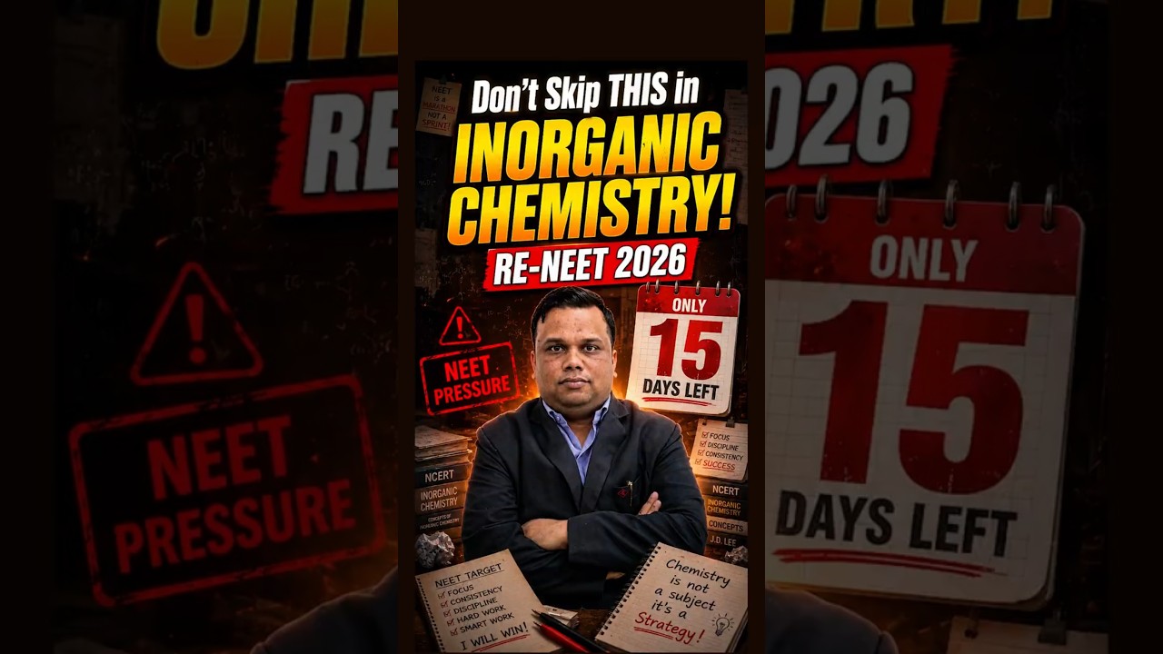 RE-NEET 2026: The Secret to Mastering Inorganic Chemistry 💡#neet2026  #nvsir #strategy | Motion NEET