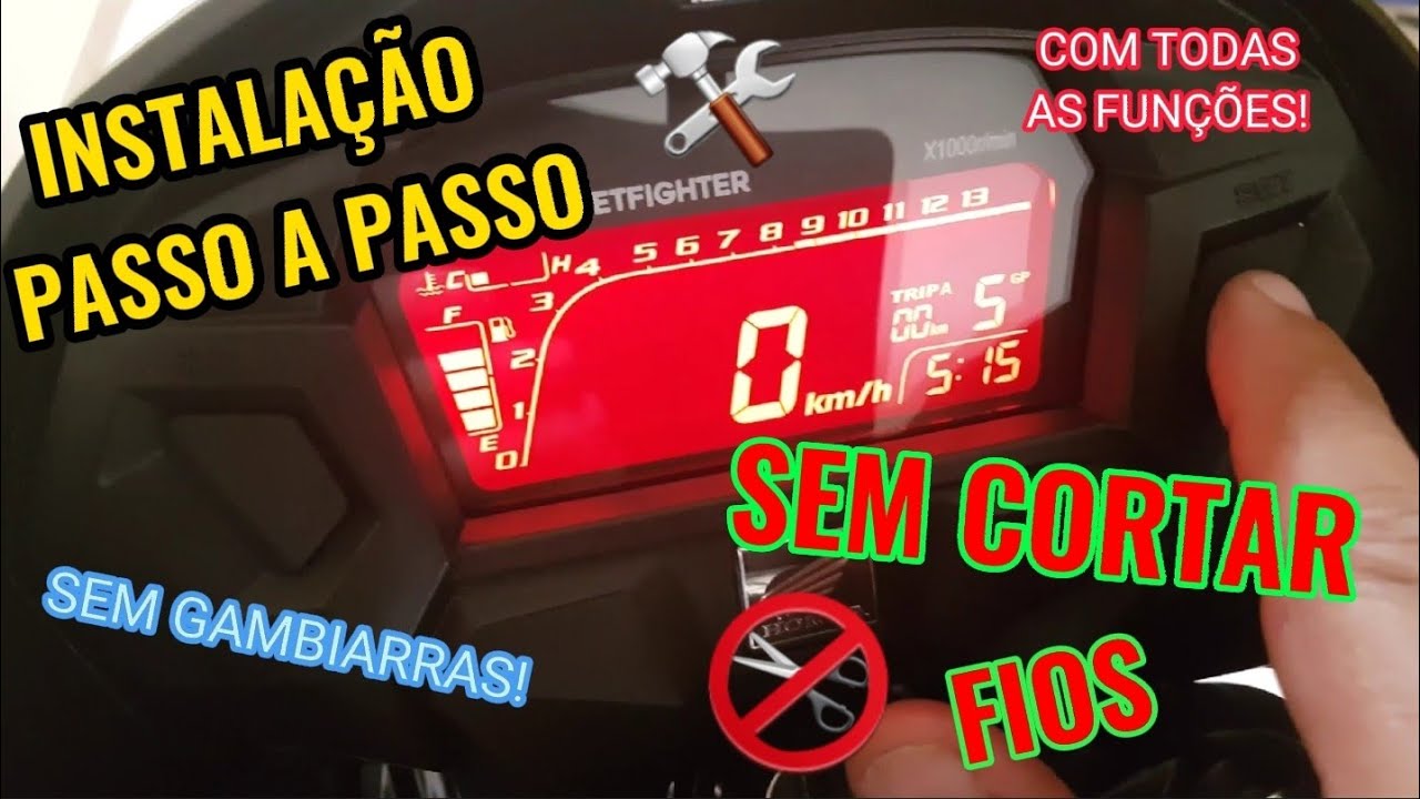 Instalação passo a passo do painel streetfighter na Titan 160, sem cortar fio e sem gambiarras.