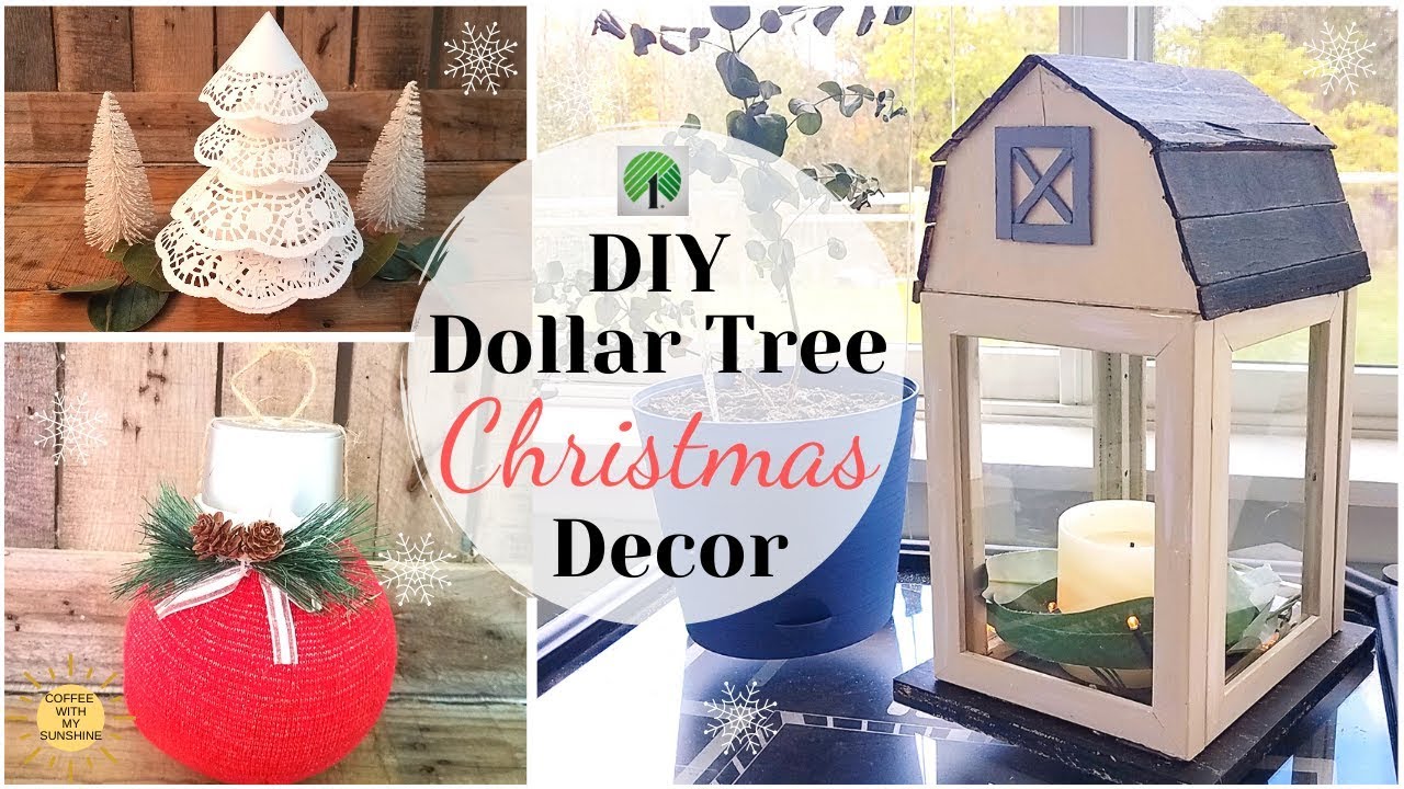 DOLLAR TREE CHRISTMAS DIYS | KOHLS INSPIRED | DOILY TREE |HOME DECOR IDEAS | FARMHOUSE BARN LANTERN