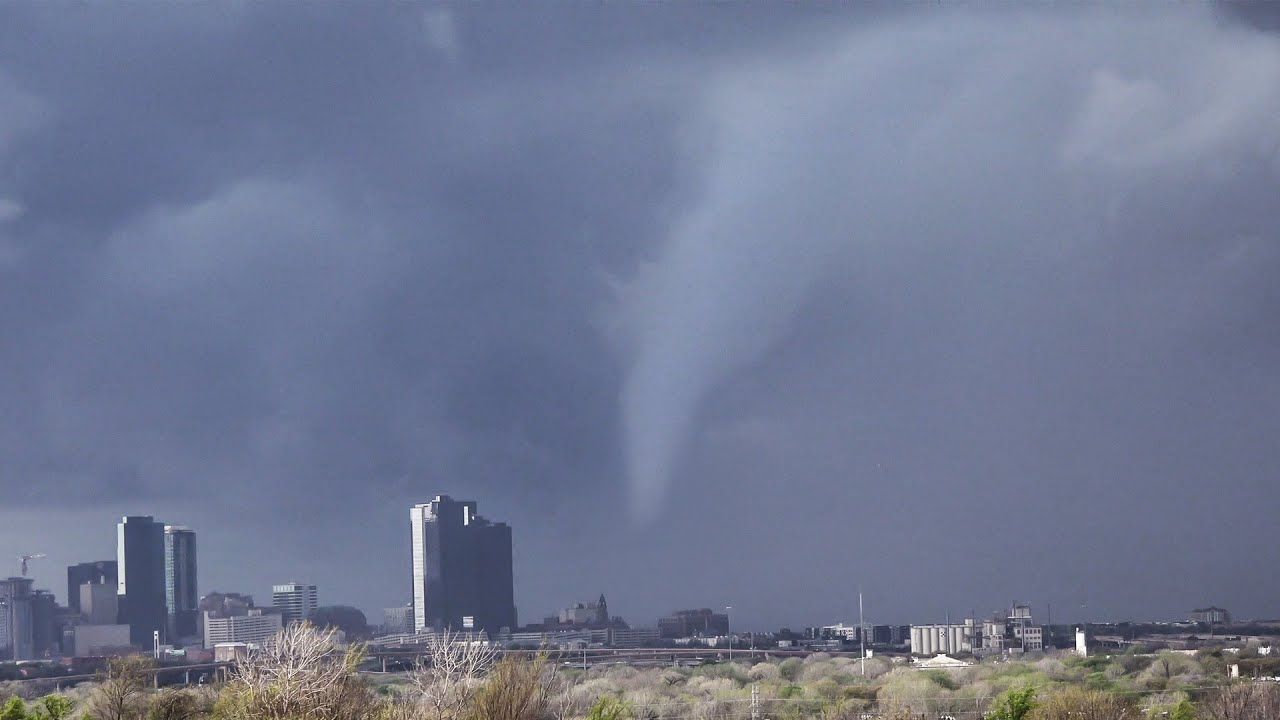 Tornado Forms Over Fort Worth, Texas - March 16, 2023