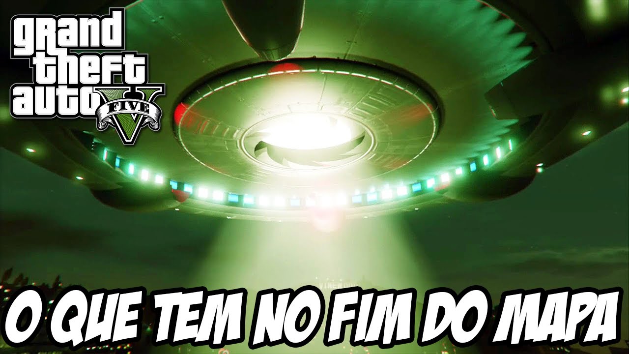 GTA V - O Que tem no fim do mapa versão Disco Voador