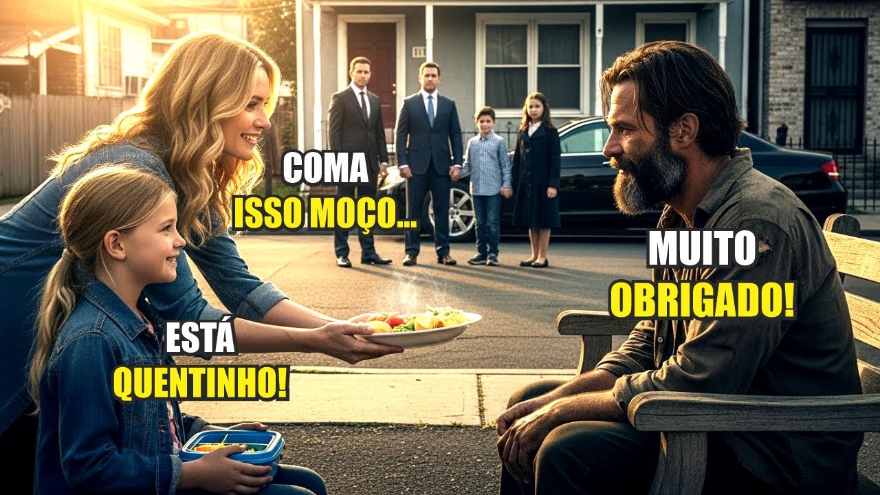 MÃE POBRE ALIMENTA MENDIGO TODO DIA ATÉ QUE O FILHO DO BILIONÁRIO BATE EM SUA PORTA COM ADVOGADOS