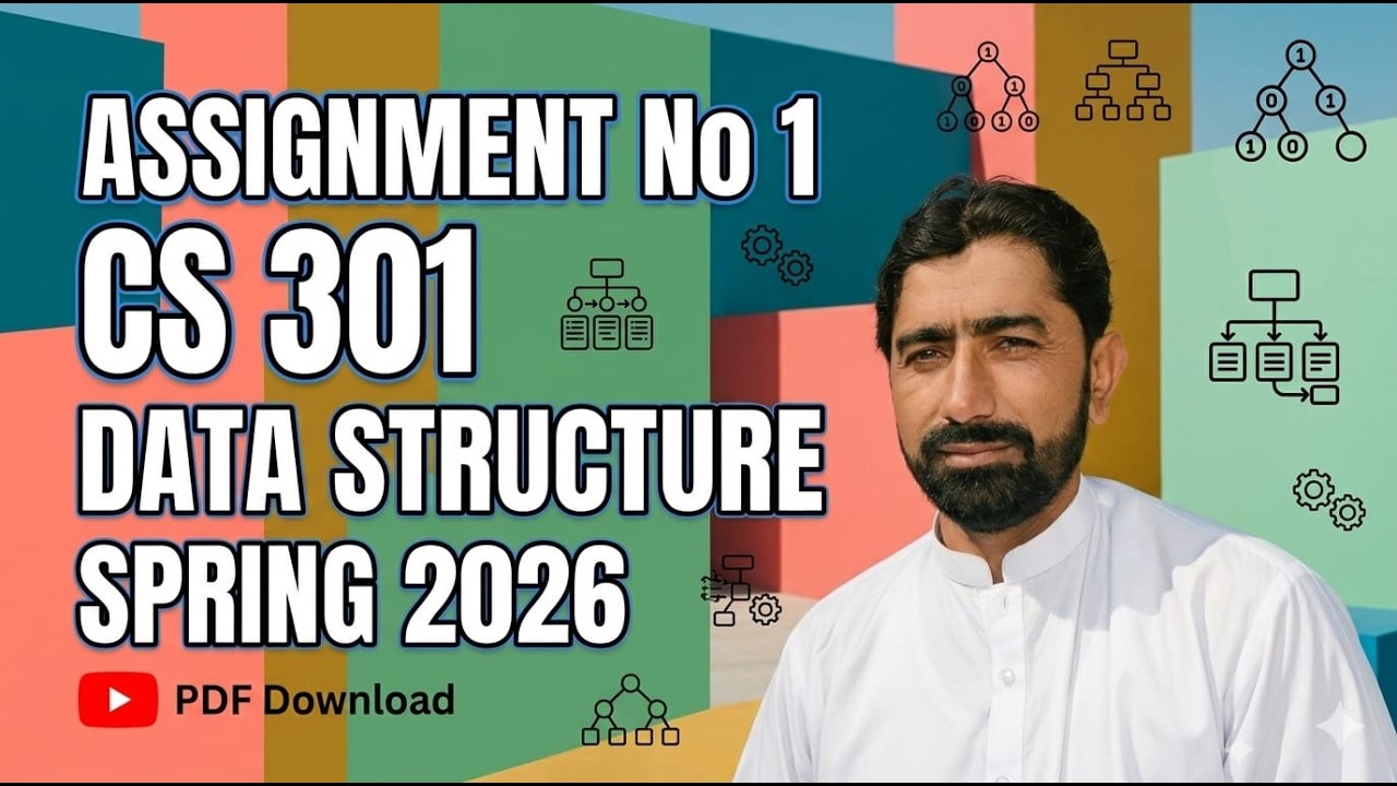 CS301 Assignment No 1 Spring 2026 &ndash; Stack using Linked List in C++