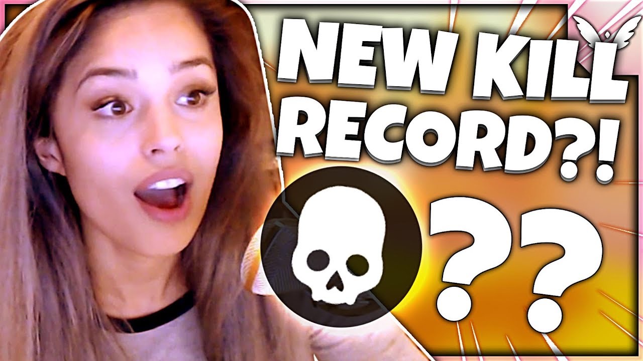 VALKYRAE BEATING HER FORTNITE KILL RECORD AGAIN?!