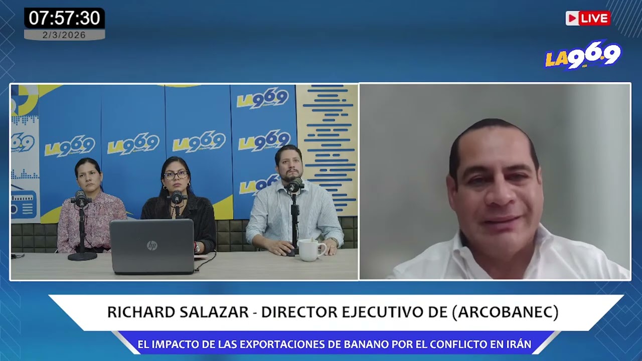 Impacto de las exportaciones de banano por el conflicto en Irán | Richar Salazar (Arcobanec)
