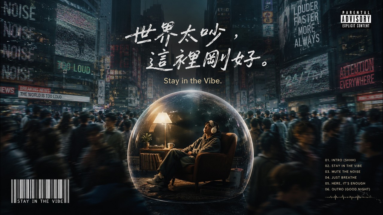 「這就是我要的氛圍感。不用思考歌詞，只要感受頻率。隨手一播，心情就自動切換到放假模式。☁️」