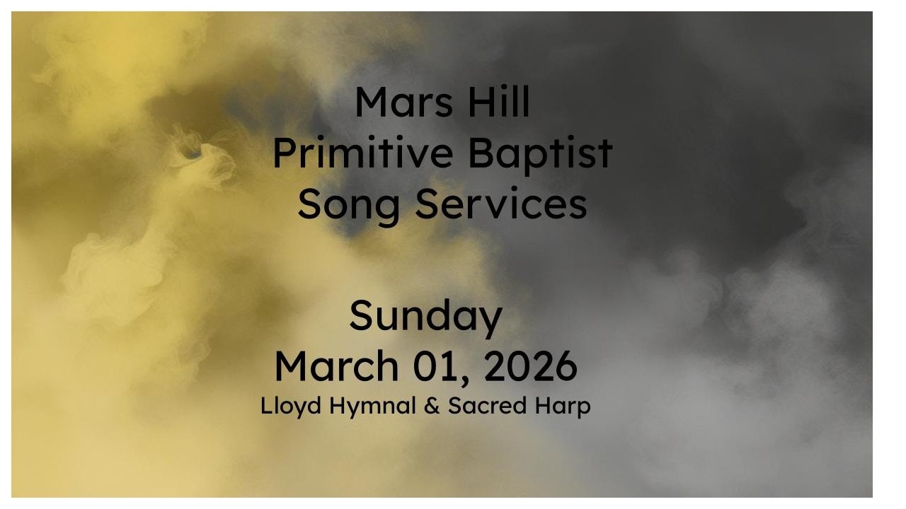 2026 03 01 Song Service; Lloyd Hymnal & Sacred Harp, 2012 Cooper Revision