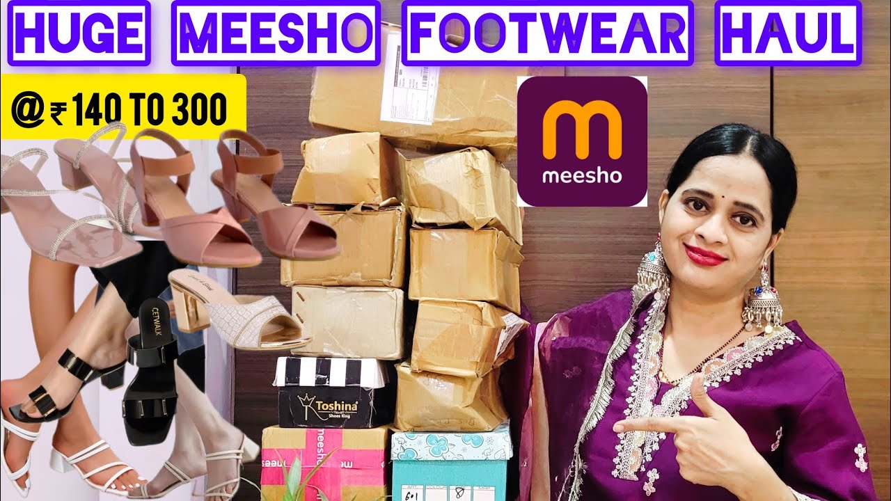 Huge Meesho Footwear/Heels Haul💕|Flats, Heels, Wedges, Sandals | Honest Review | Meesho Haul #Meesho