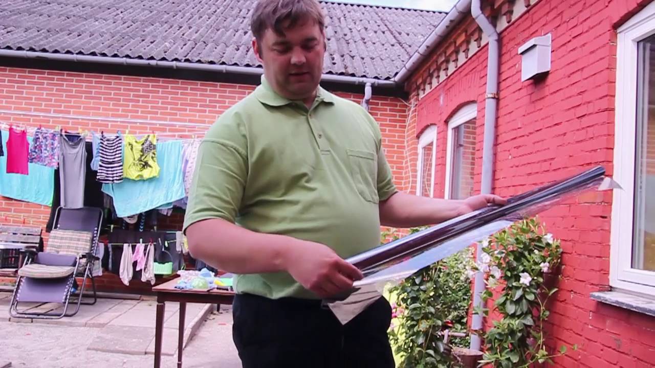 Sådan monterer du solfilm udendørs