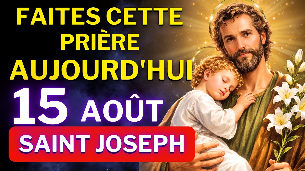 PRIÈRE URGENTE À SAINT JOSEPH - DÉBLOQUER TOUTE SITUATION - OUVRE LES CHEMINS