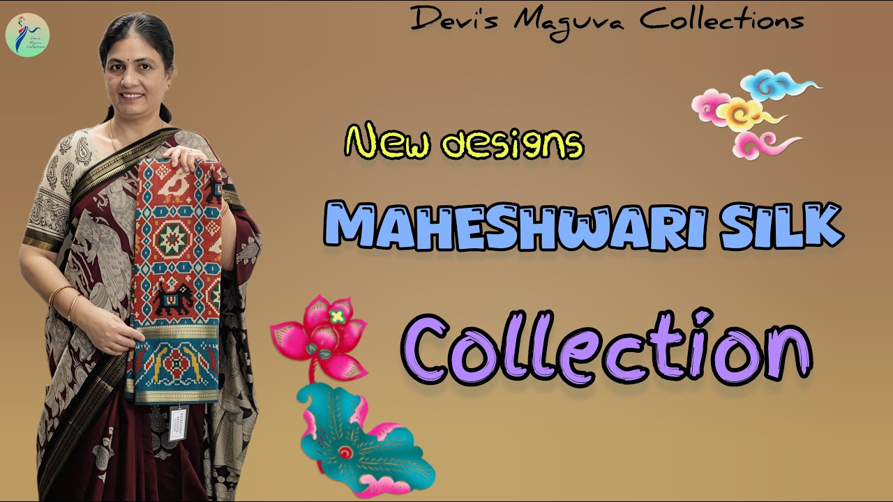 🌟New designs in Maheshwari silk sarees @ Devi's Maguva Collections||7396841375 #saree
