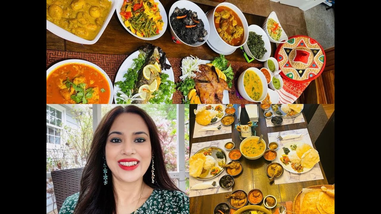 বিহু বুলি আমেৰিকান আলহীক কি ৰান্ধি খোৱালো চাওঁ আহক | Assamese thali for American friends