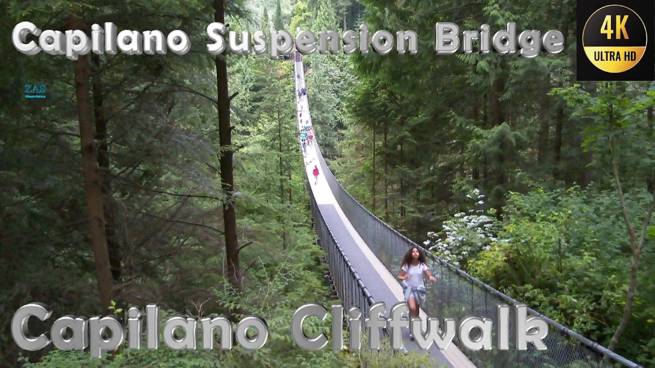 Capilano Suspension Bridge and Cliffwalk / Vancouver's Best Attraction, 4k, #vancouver