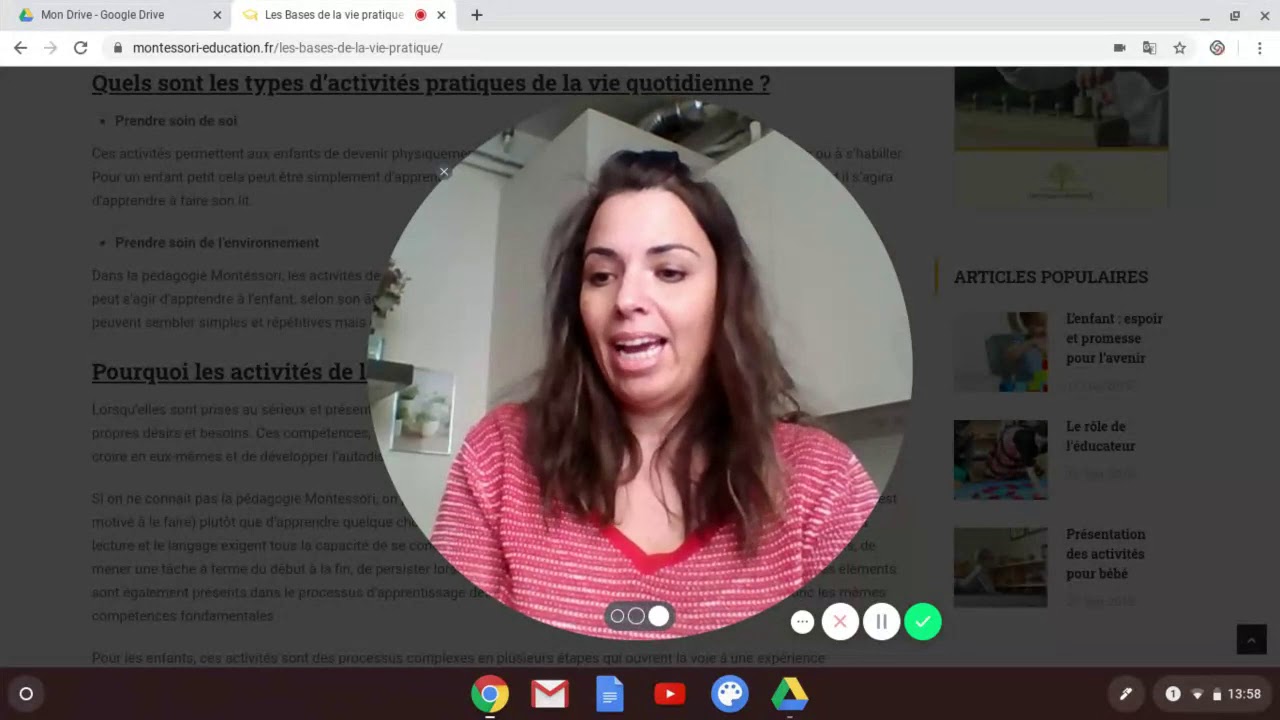 Vie pratique et motricit&eacute; fine