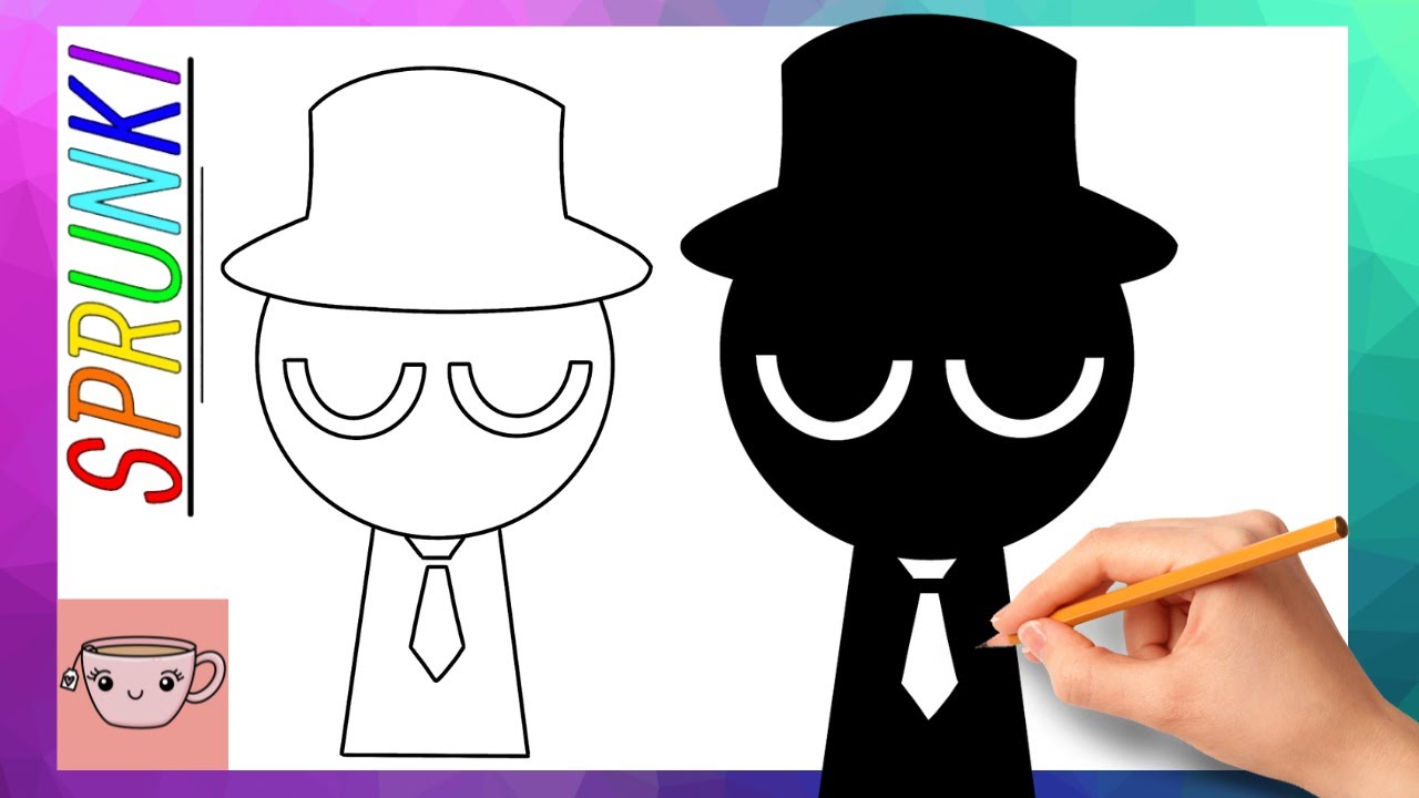 How To Draw Black from Incredibox Sprunki | Easy Drawing Tutorial