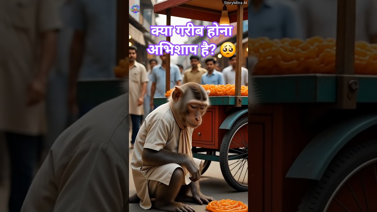 गरीब होना अभिशाप 😢😭 | poor monkey 🐒  | imotional hindi story | life lesson 😢 | Motivational story