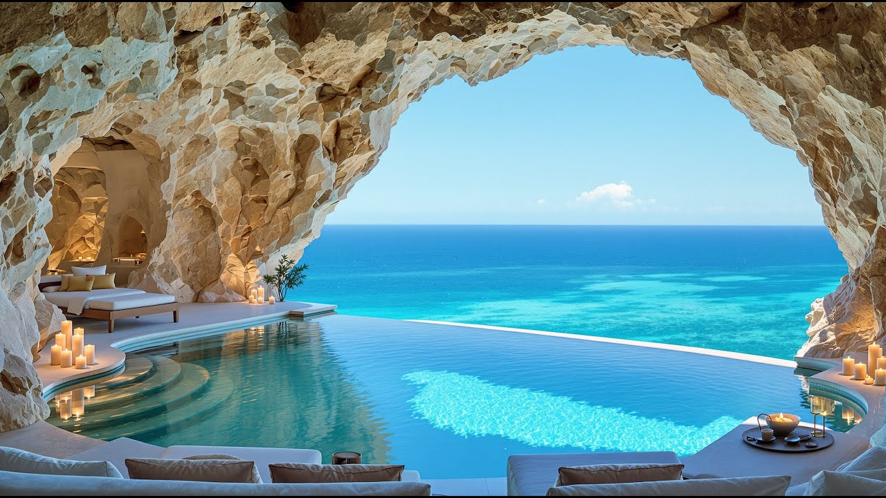 Cave Ocean Suite - 10 Hours 4K Nature Sounds for Sleep, Study, Relaxation