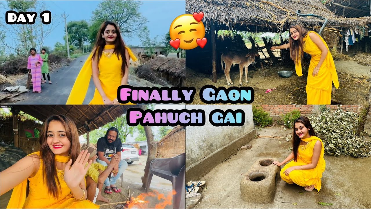 WOW Finally Apne Gaon pahuch gai And Kaka Rone lage Ghar pe koi nahi tha? Bindass Kavya Village life